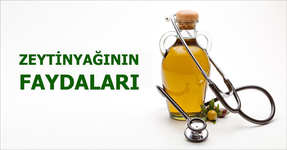 Zeytinyağıyla dolu cam şişenin üzerine doktorların kullandığı steteskop cihazı konulmuş