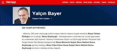 Zeytinyağının yeni temsilcileri (Hürriyet - Yalçın Bayer)