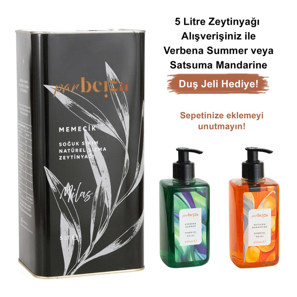 Memecik Soğuk Sıkım Natürel Sızma Zeytinyağı 5 LT